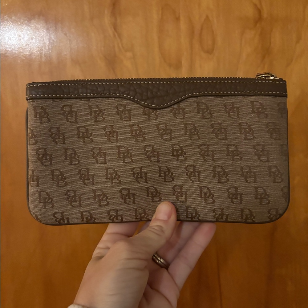 Dooney & Bourke Brown Monogram Clutch